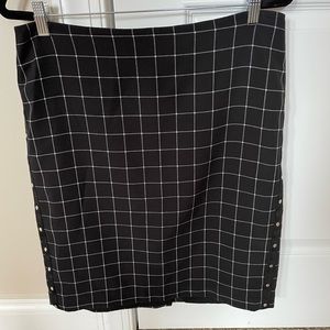 Jones New York Size 10, Window Pane Fabric Skirt
